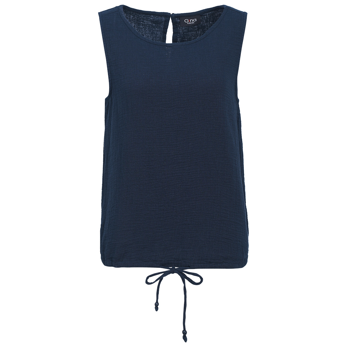 Damen Musselin-Blusentop in Uni