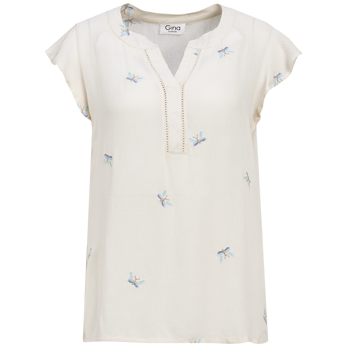 Damen Bluse mit Stickerei