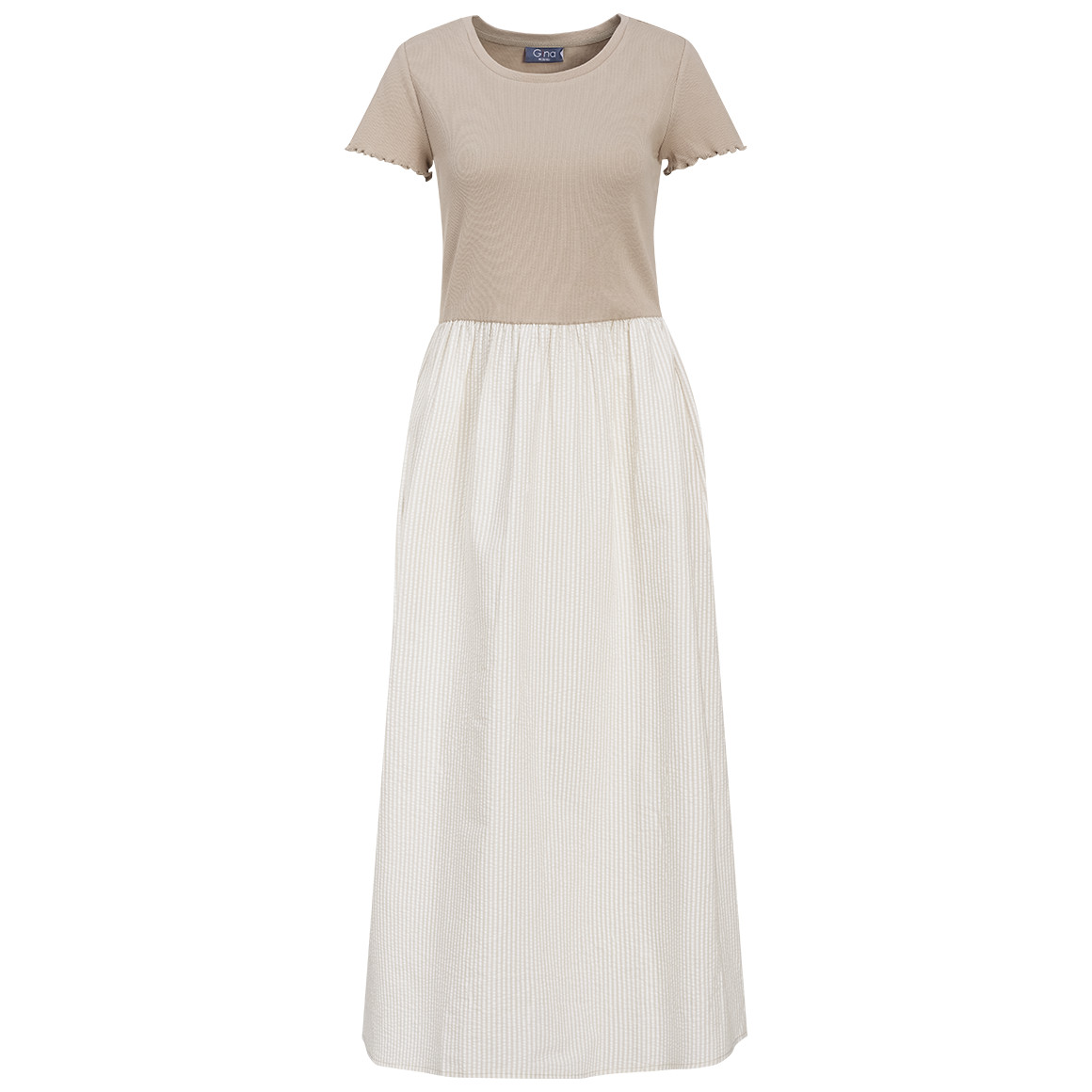 Damen Kleid mit Seersucker-Struktur