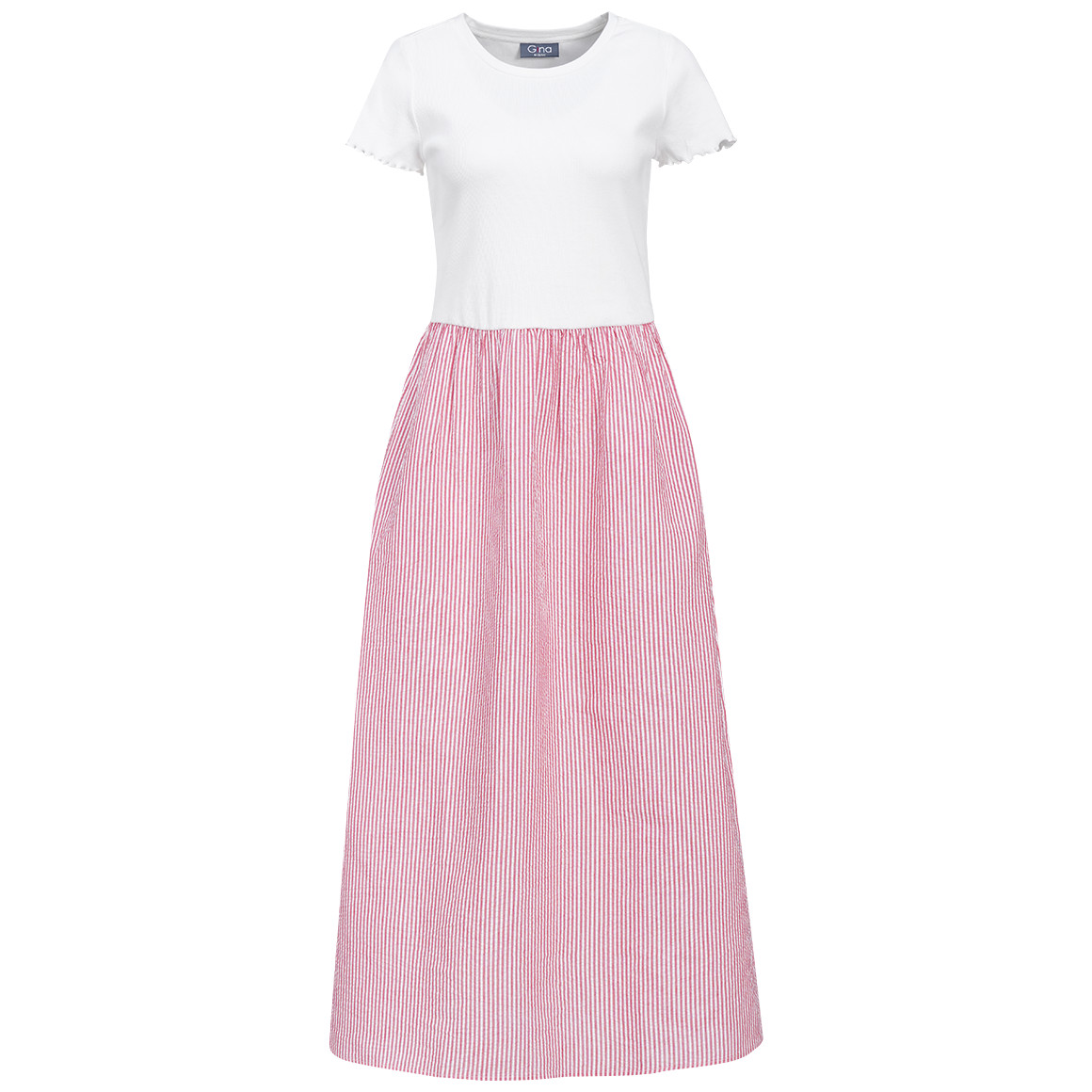 Damen Kleid mit Seersucker-Struktur