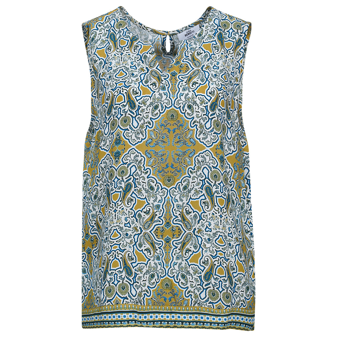 Damen Blusentop mit Allover-Muster