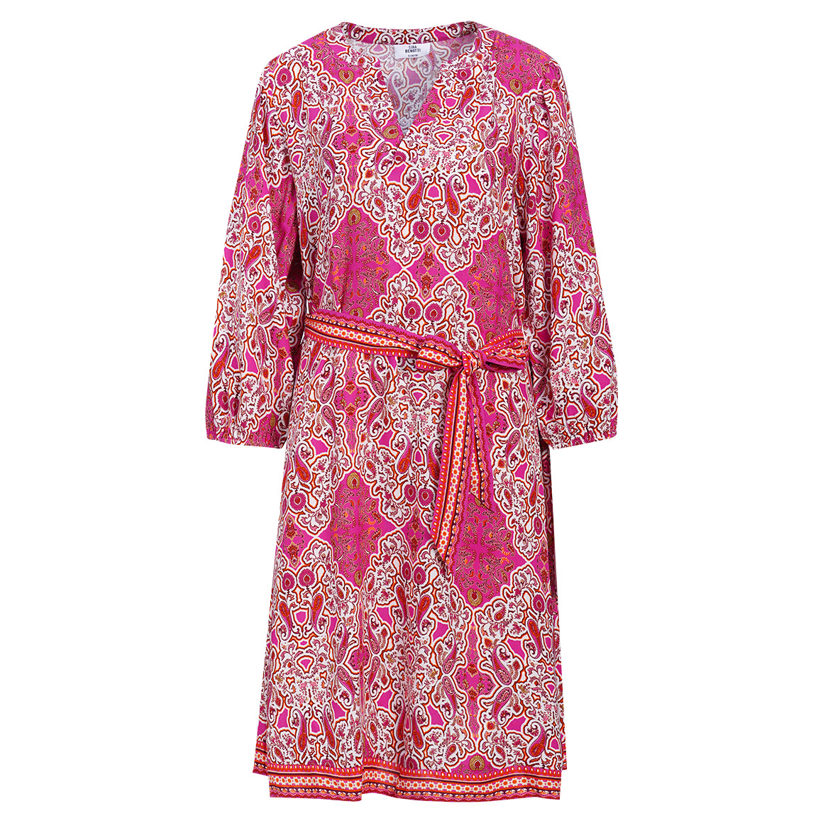 Damen Tunikakleid mit Allover-Muster