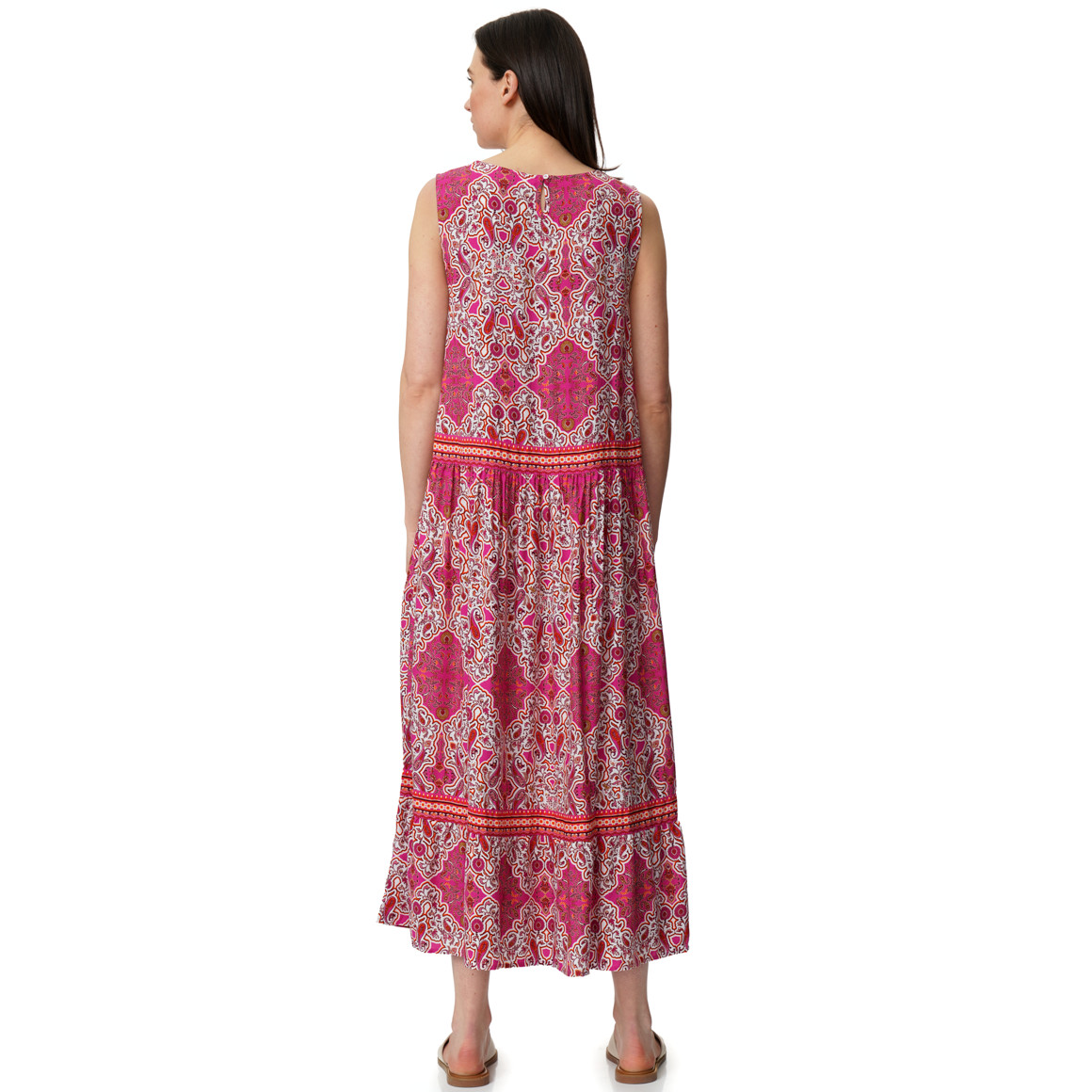 Dames maxi-jurk met all-over patroon