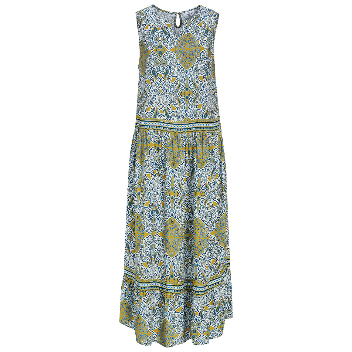 Dames maxi-jurk met all-over patroon