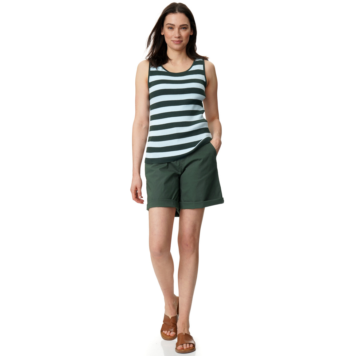 Damen Bermuda-Shorts unifarben