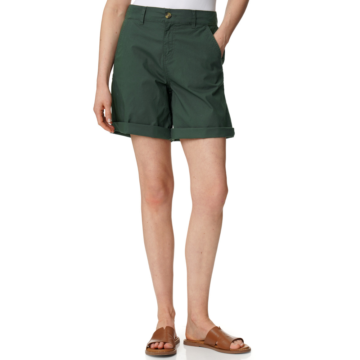 Damen Bermuda-Shorts unifarben