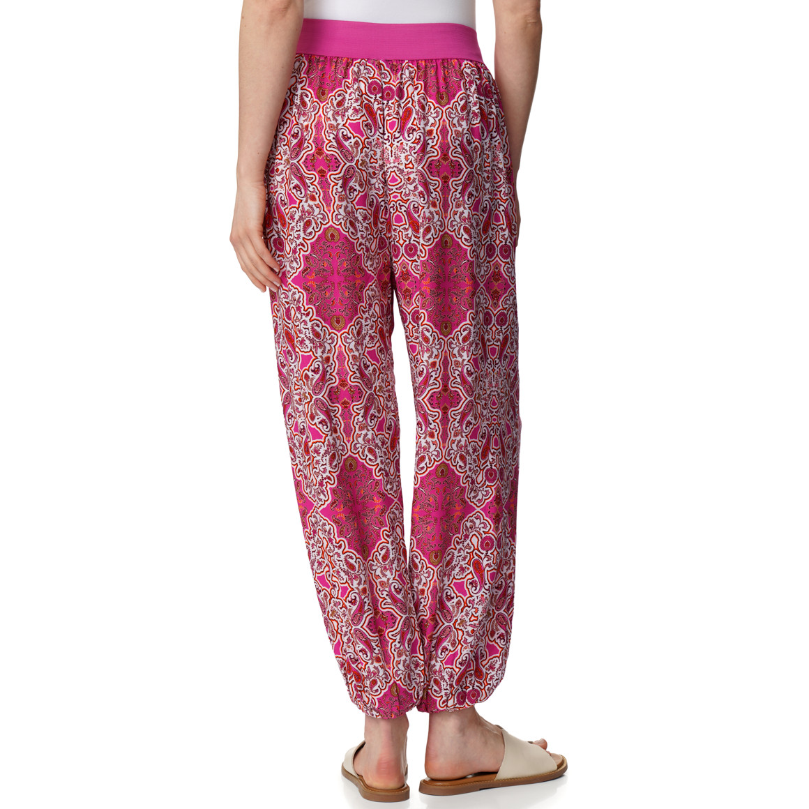 Damen Haremshose mit Allover-Muster