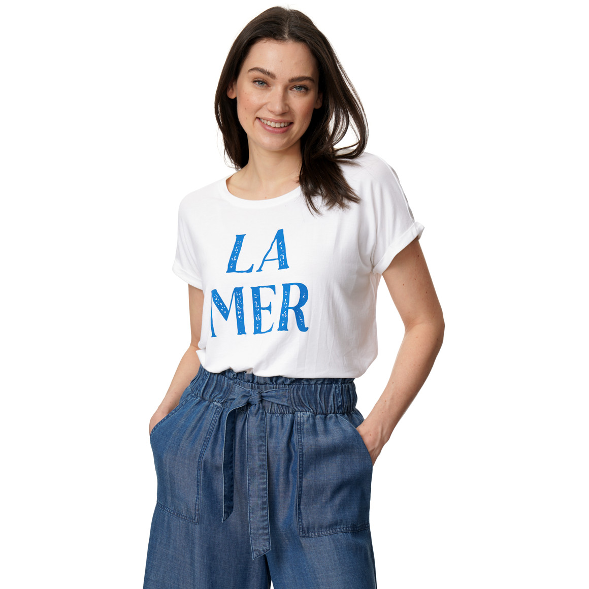 Dames-T-shirt met opdruk