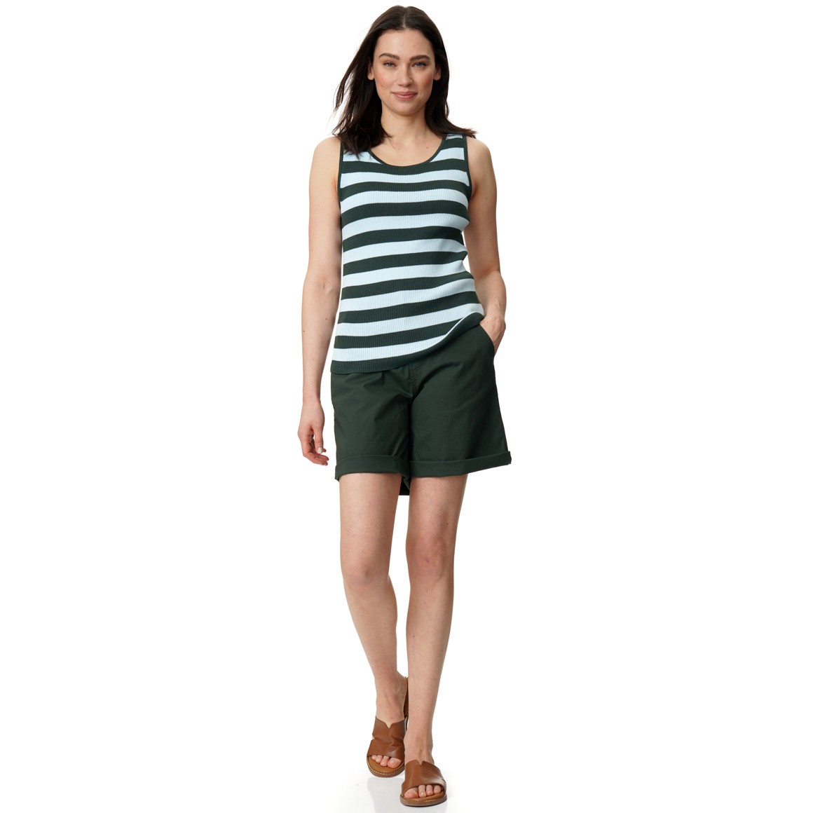 Damen Stricktop mit Streifen