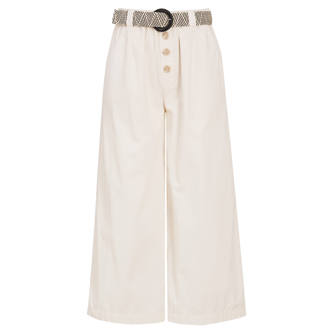 Damen 7/8 Hose mit Gürtel