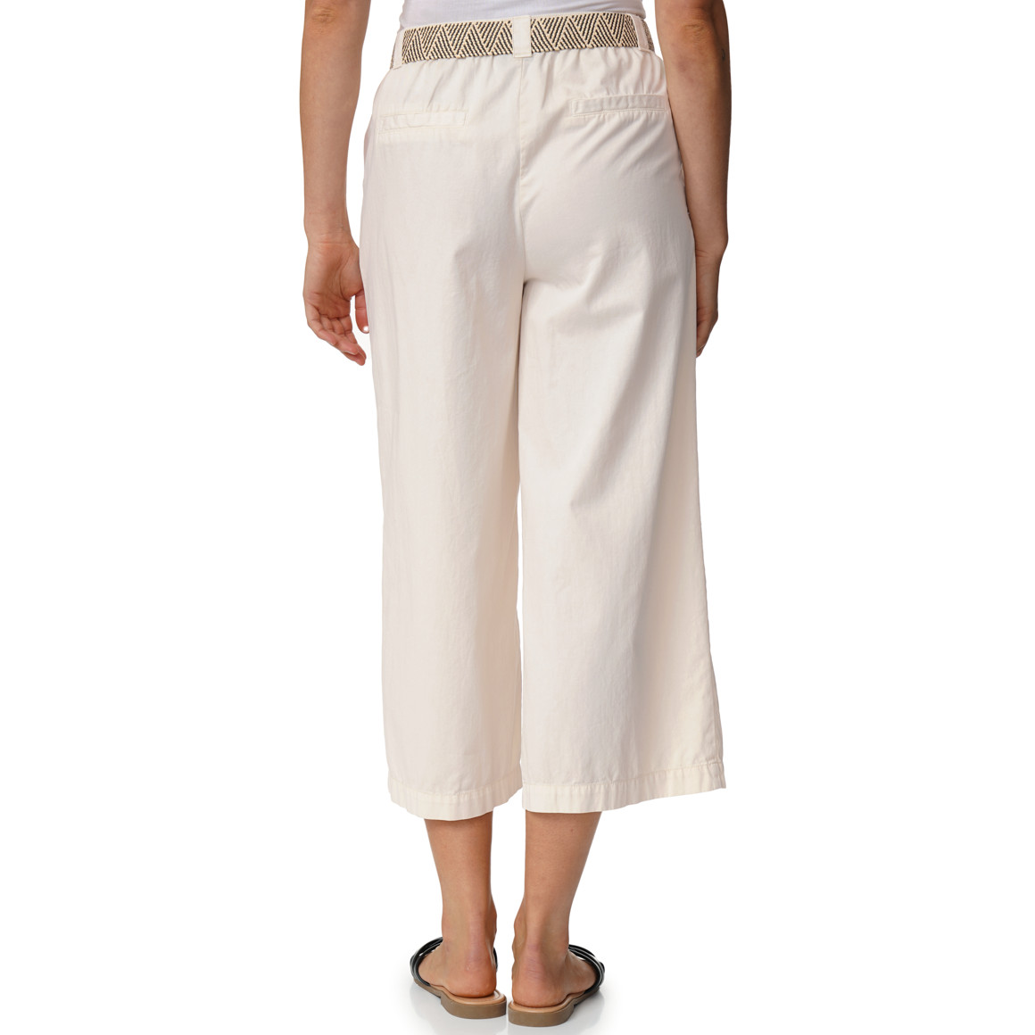 Damen 7/8 Hose mit Gürtel