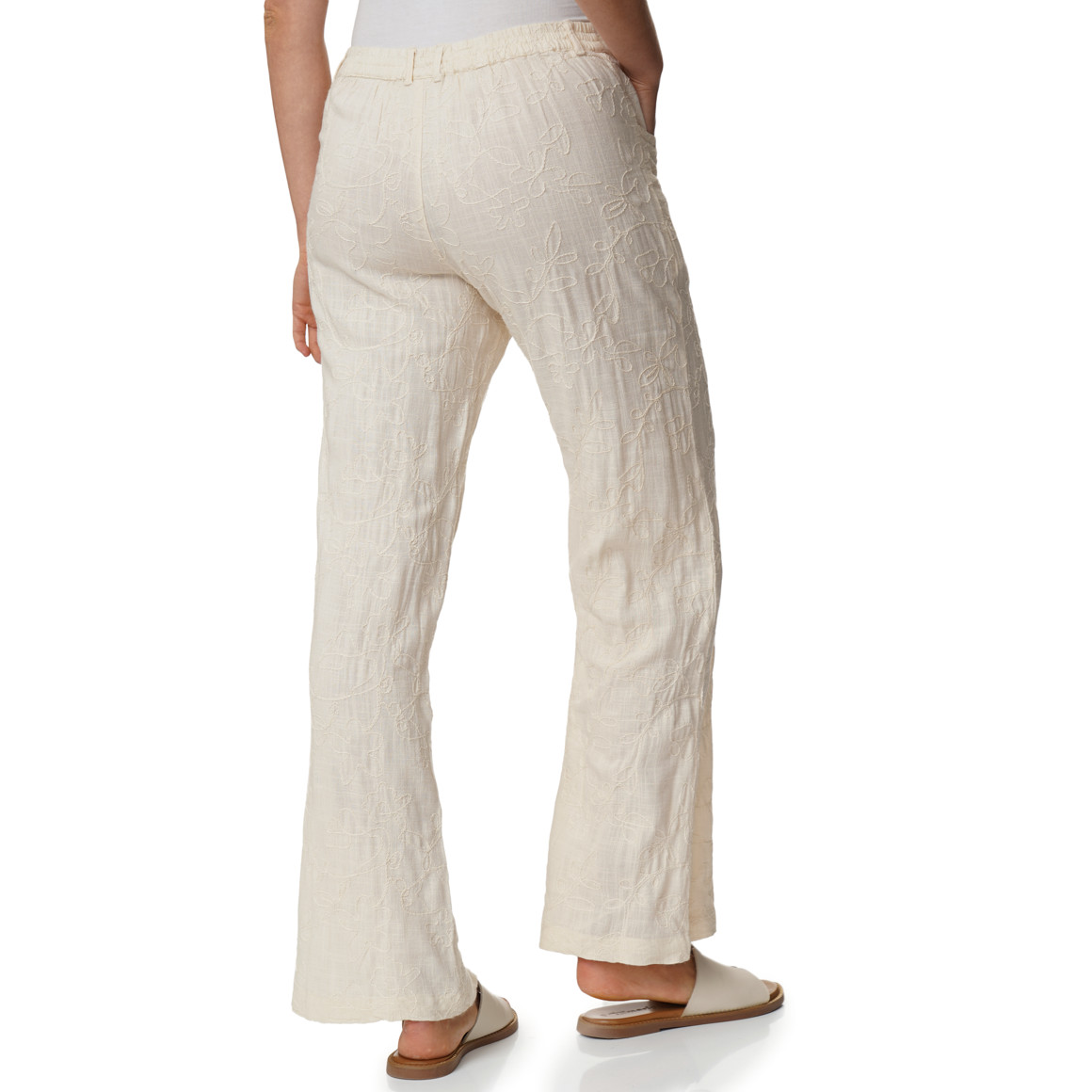 Damen Hose mit Stickerei