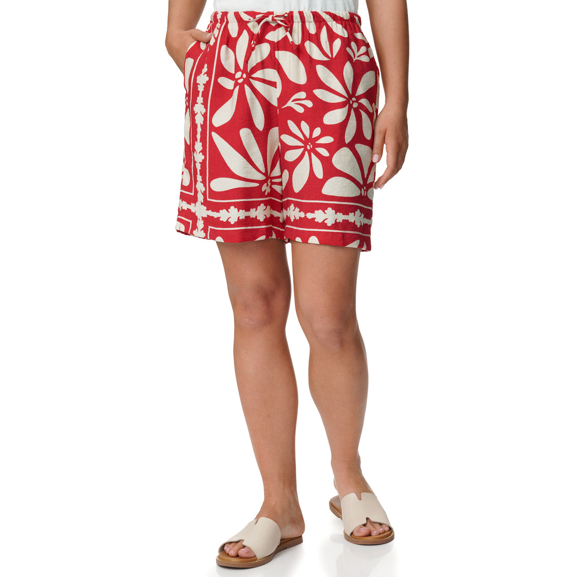Damen Shorts mit Allover-Print