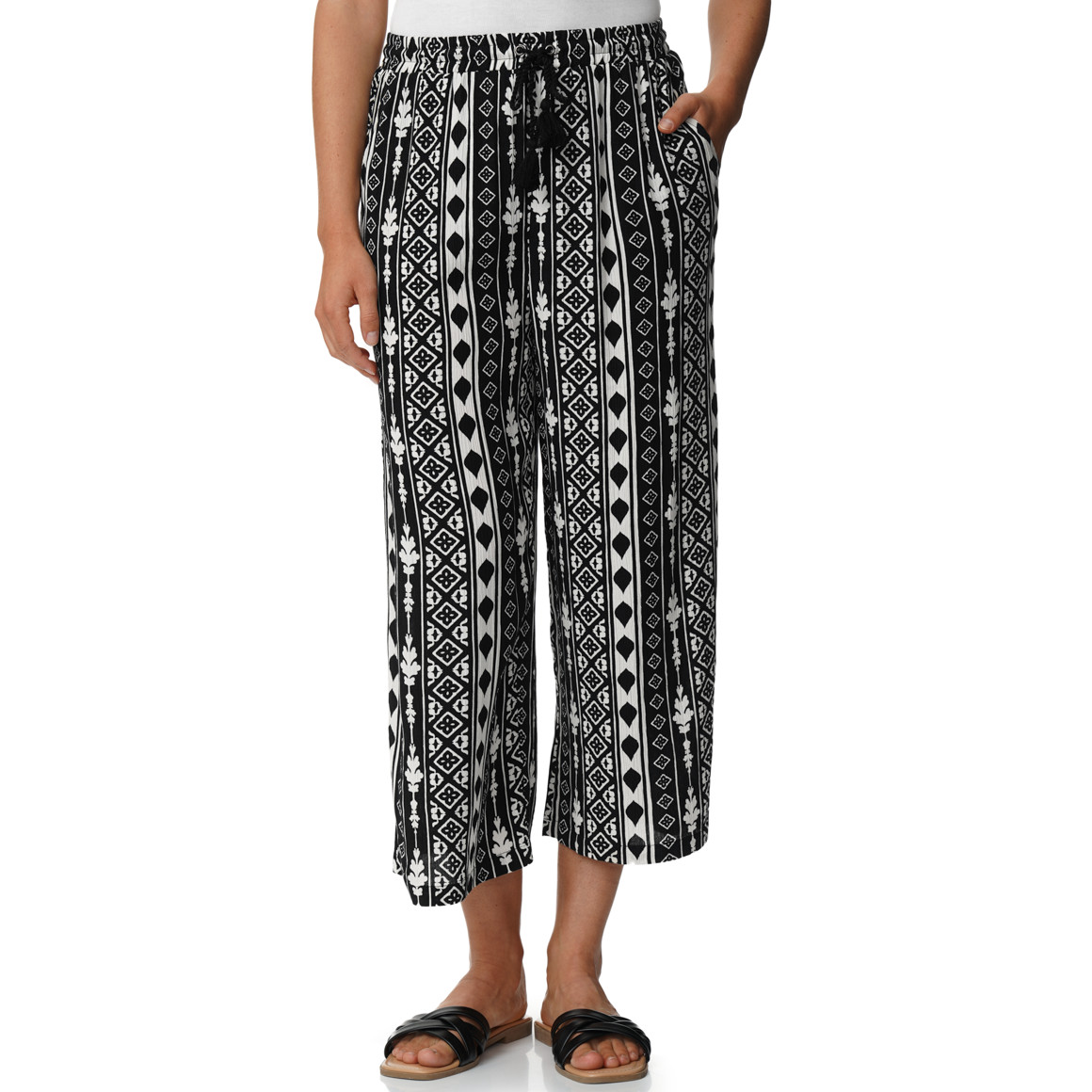 Damen Culotte mit Allover-Muster