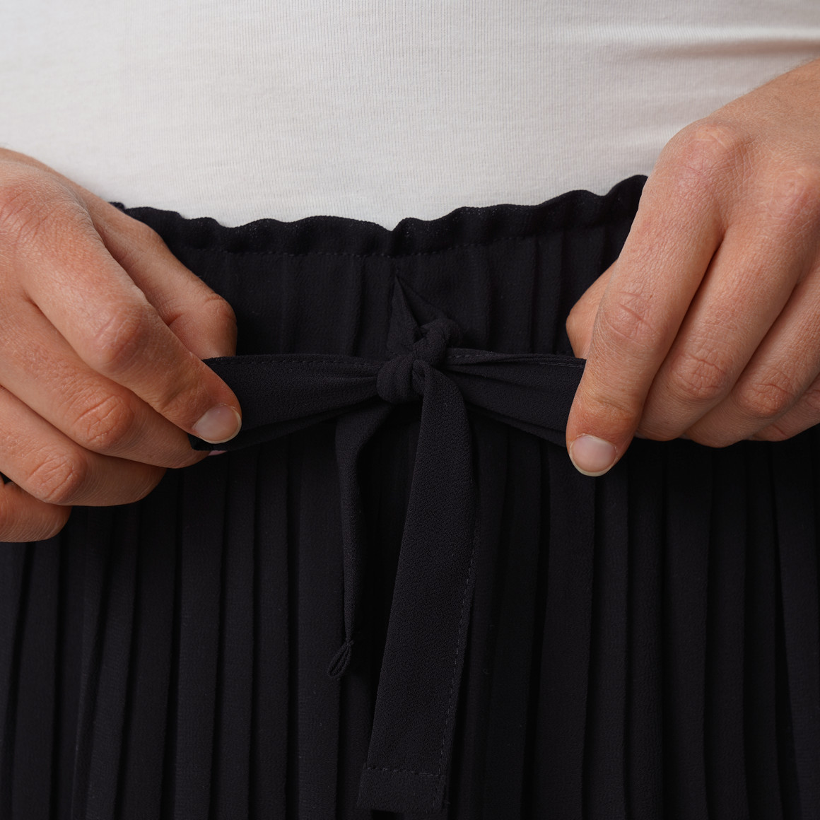 Damen Plissee-Hose mit weitem Bein