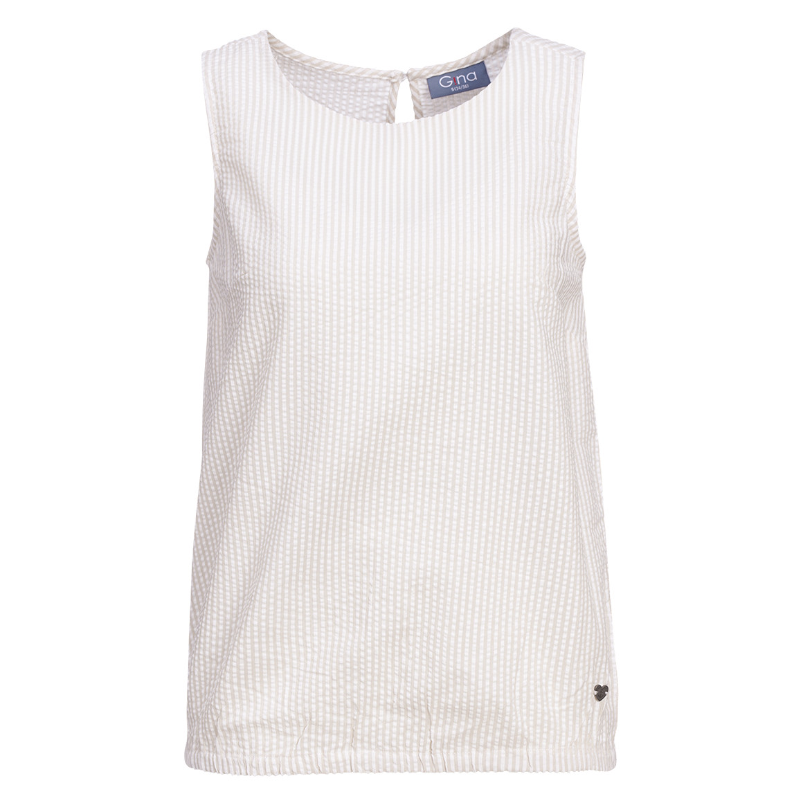 Damen Top in Seersucker-Struktur