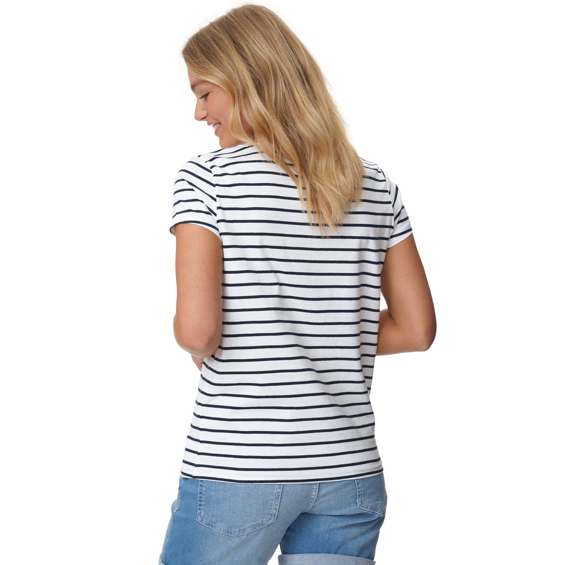 Damen T-Shirt mit Stickerei
