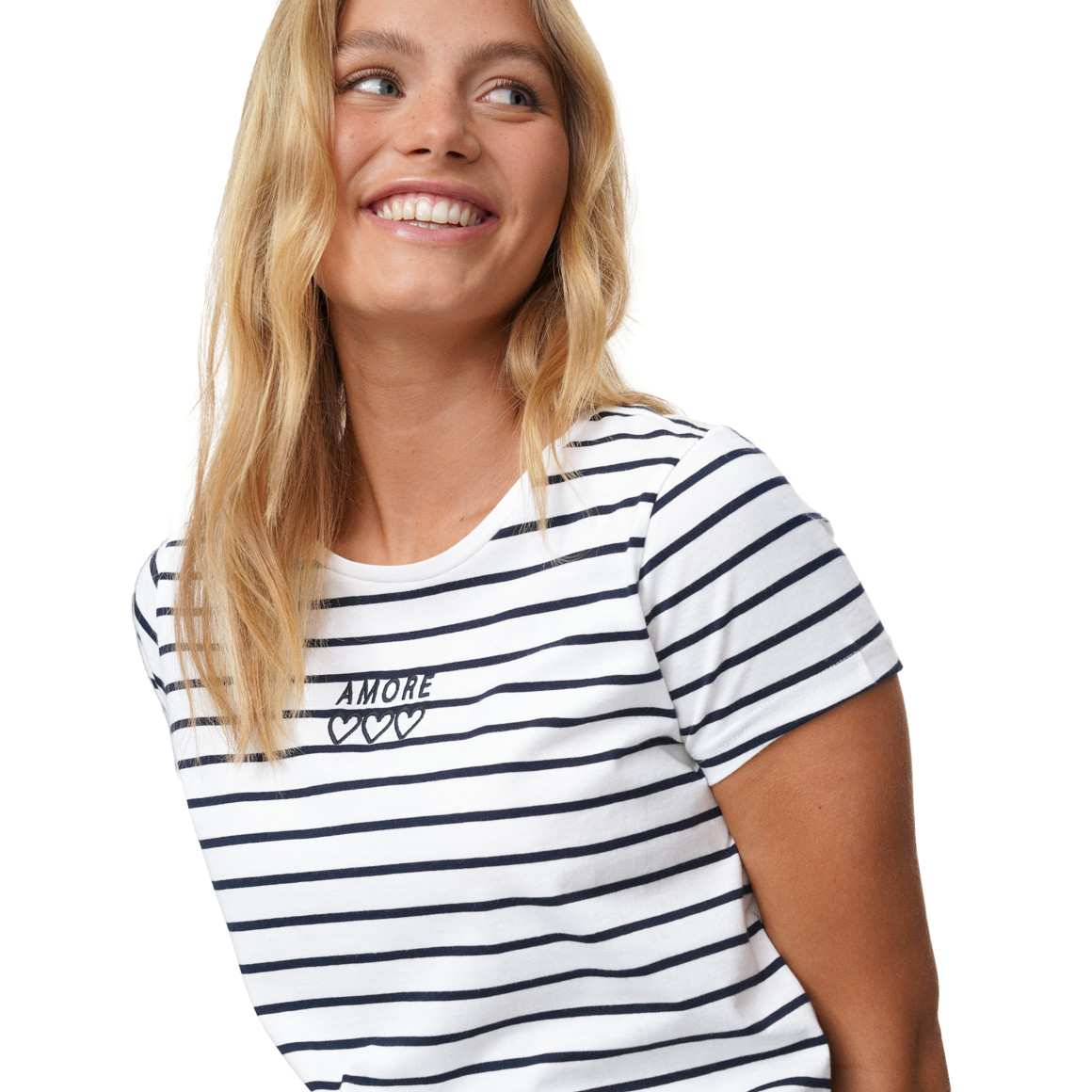 Damen T-Shirt mit Stickerei
