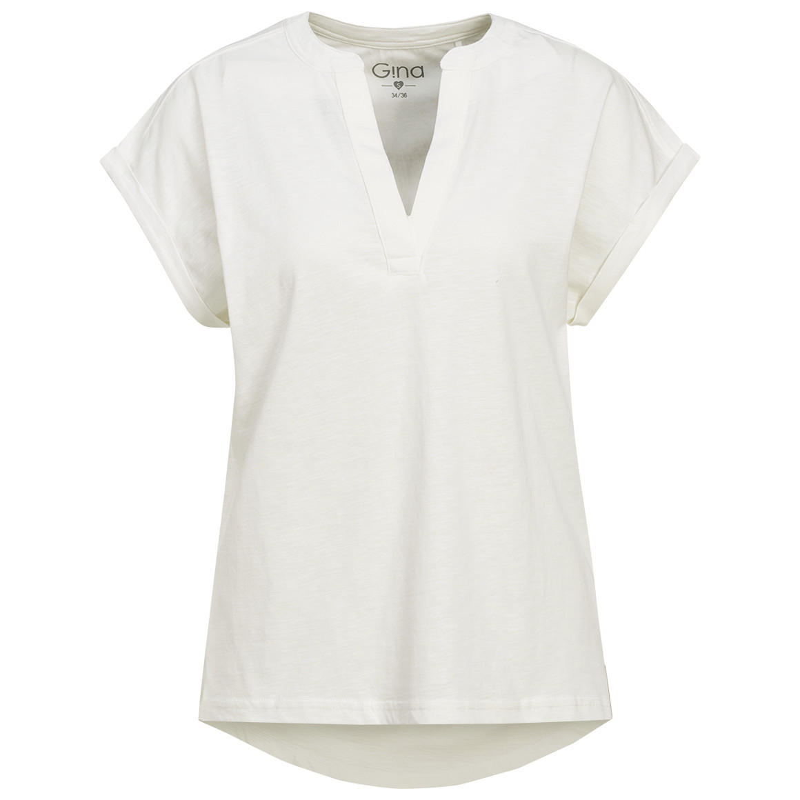 Dames-T-shirt met V-hals