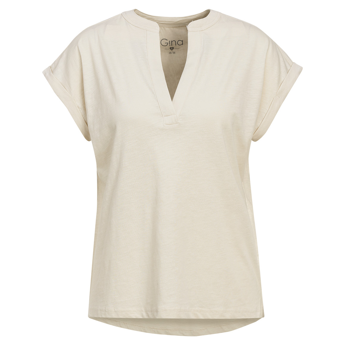 Dames-T-shirt met V-hals