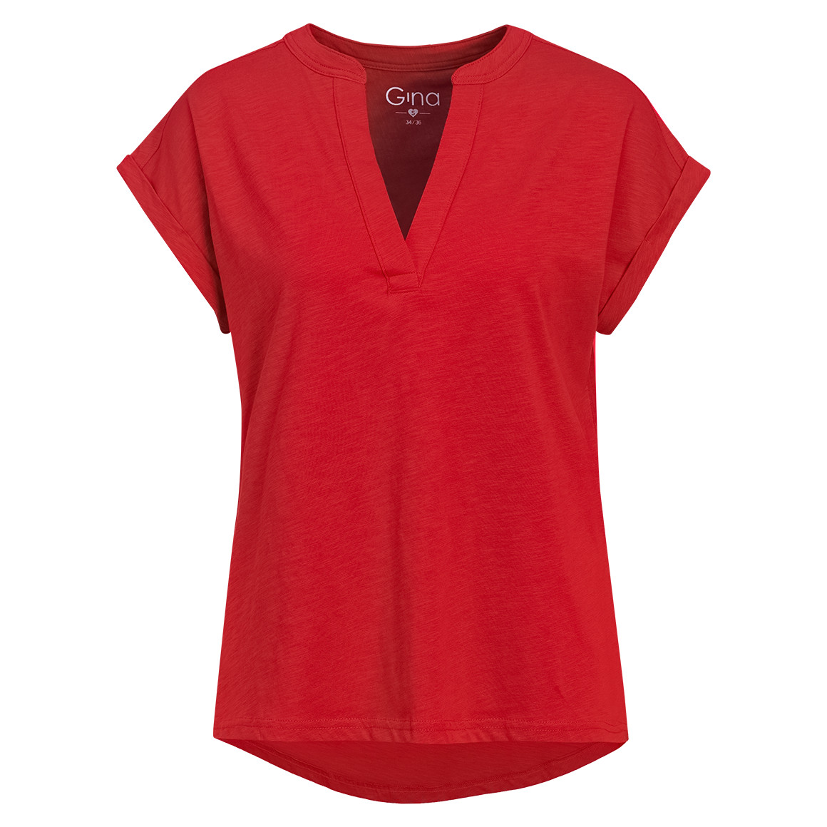 Dames-T-shirt met V-hals