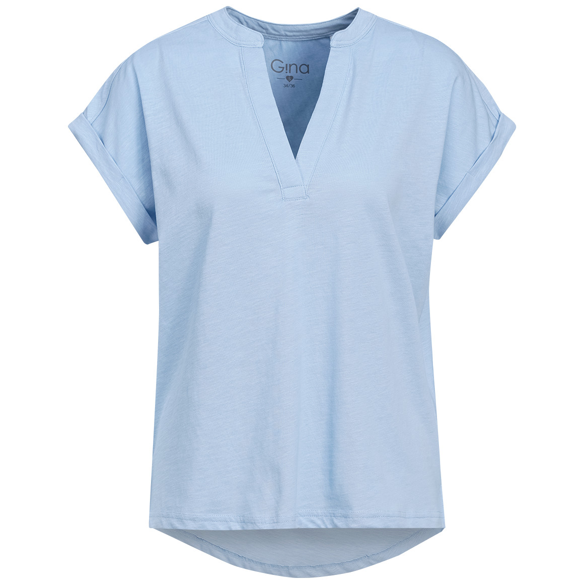 Dames-T-shirt met V-hals