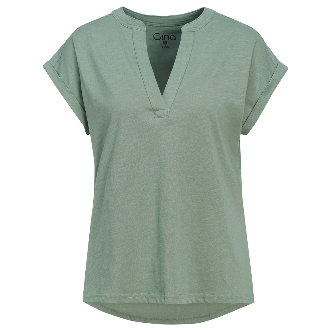 Dames-T-shirt met V-hals