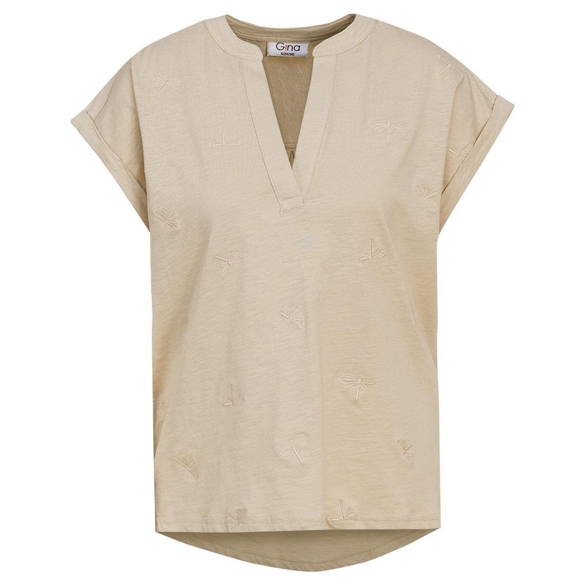 Dames-T-shirt met borduursel