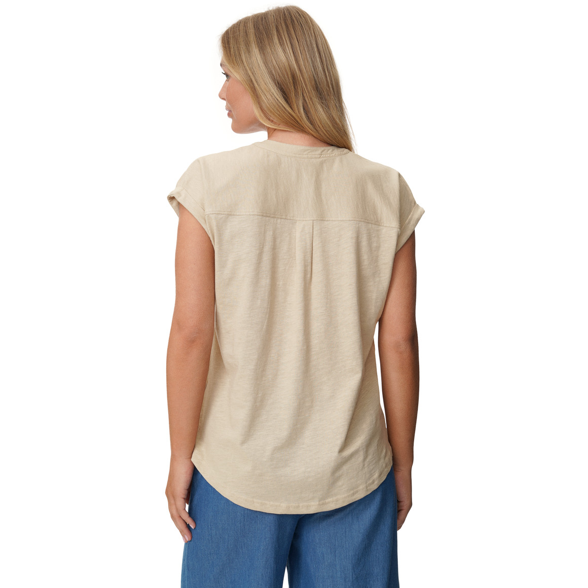 Dames-T-shirt met borduursel