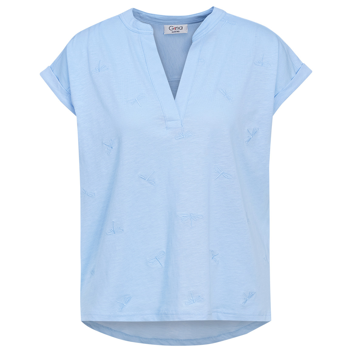 Damen T-Shirt mit Stickerei