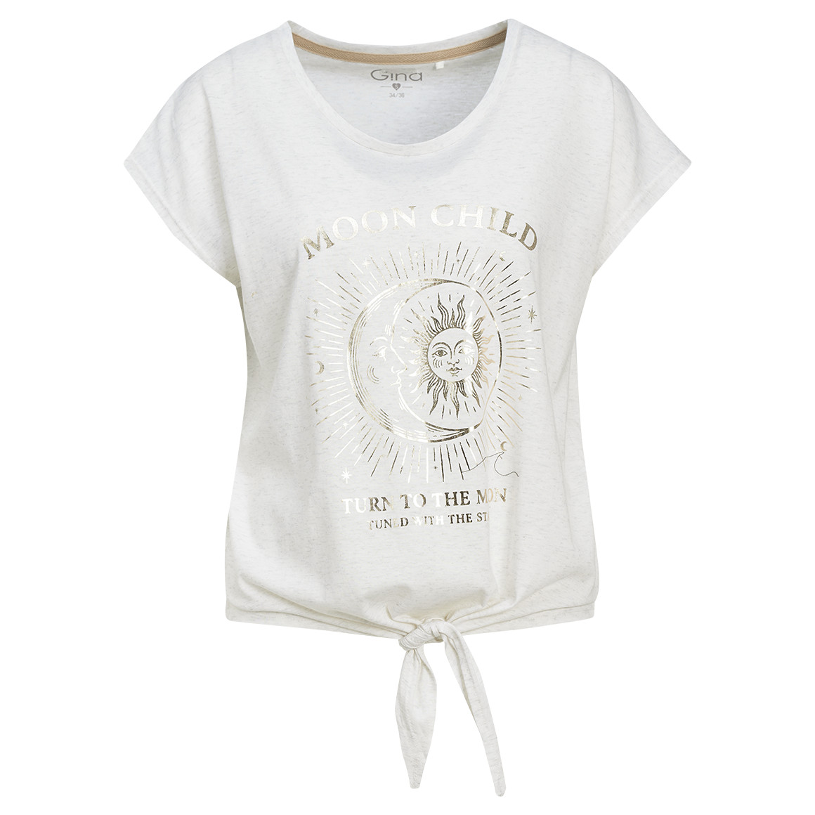 Damen T-Shirt mit Knotendetail