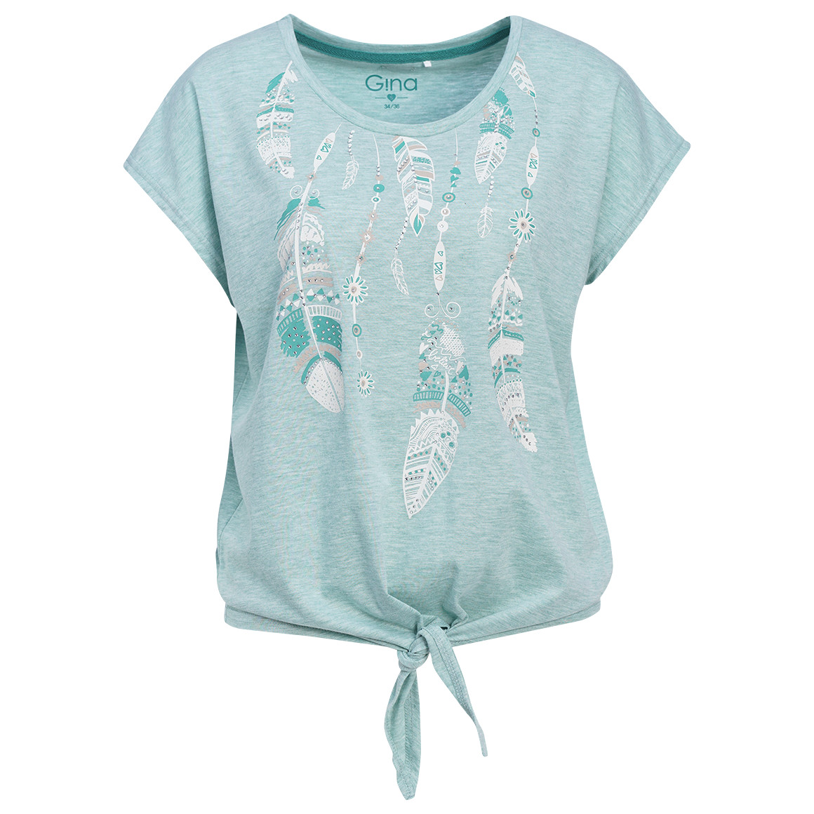 Damen T-Shirt mit Knotendetail