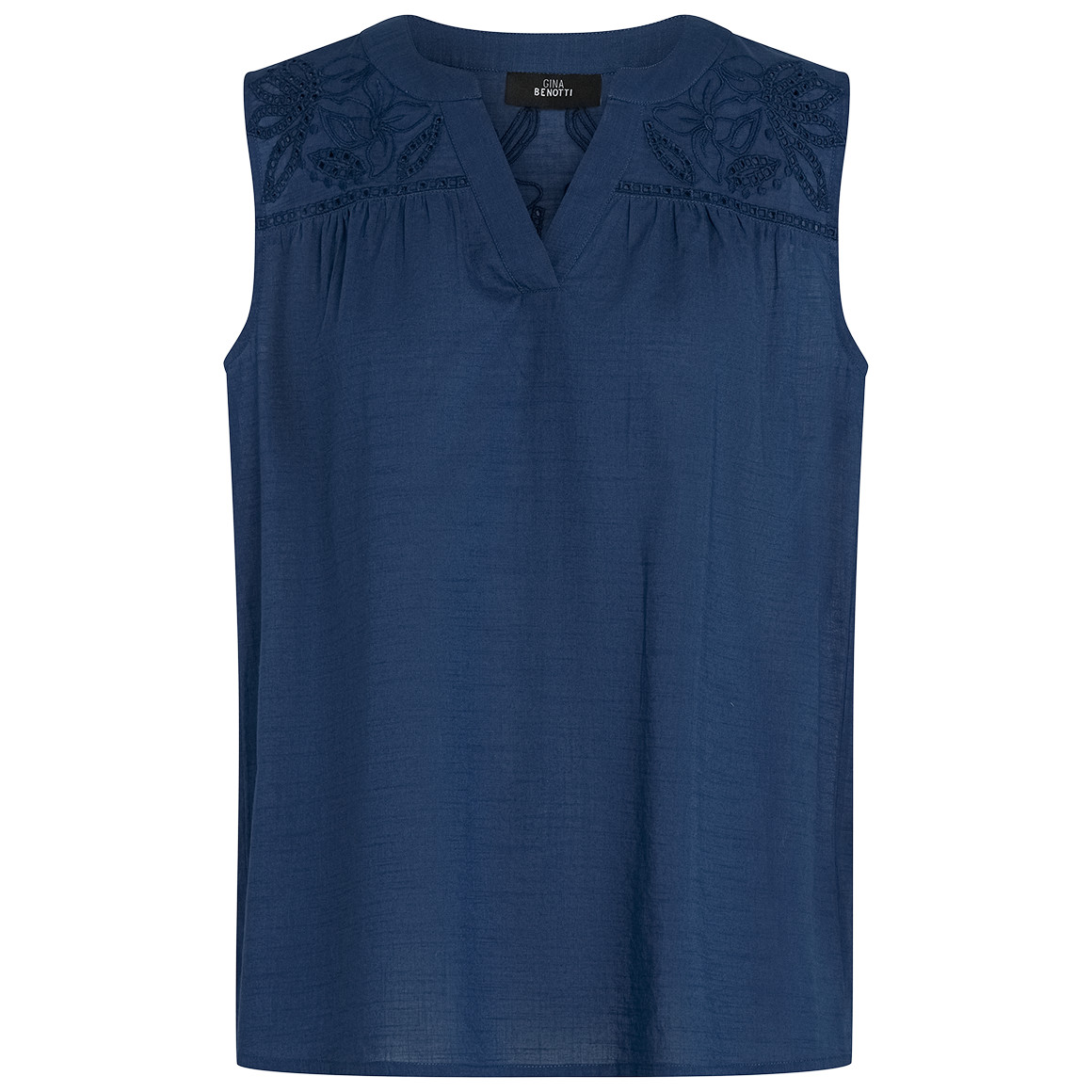 Damen Bluse mit Broderie Anglaise-Stickerei