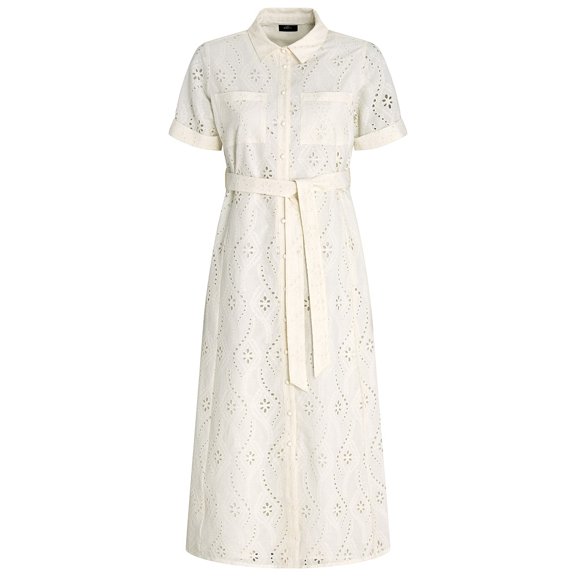 Damen Kleid mit Lochstickerei