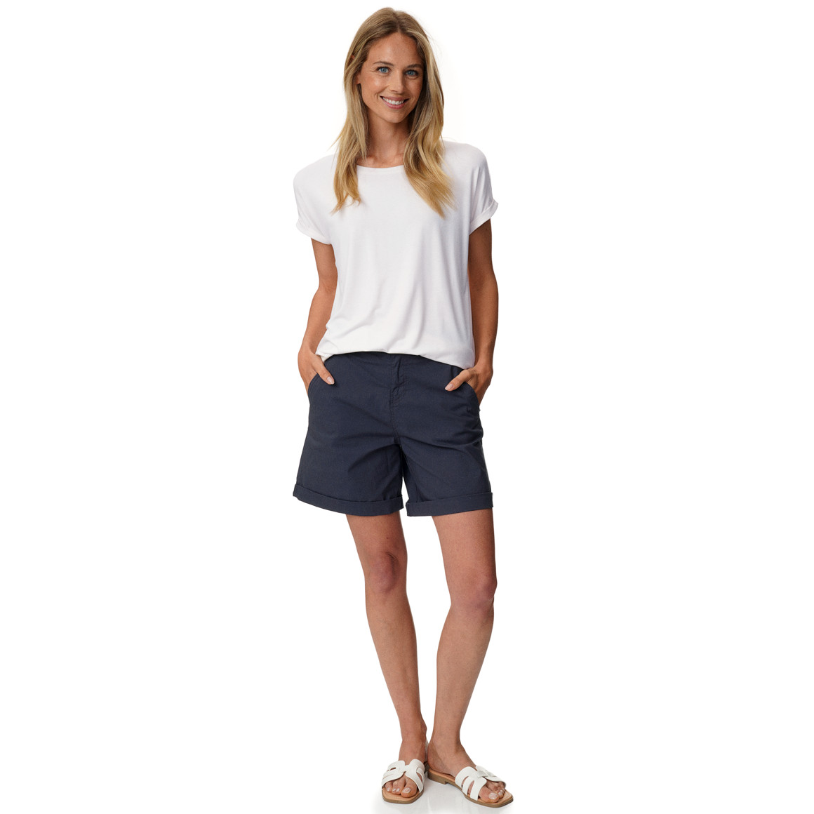 Damen Bermuda-Shorts unifarben