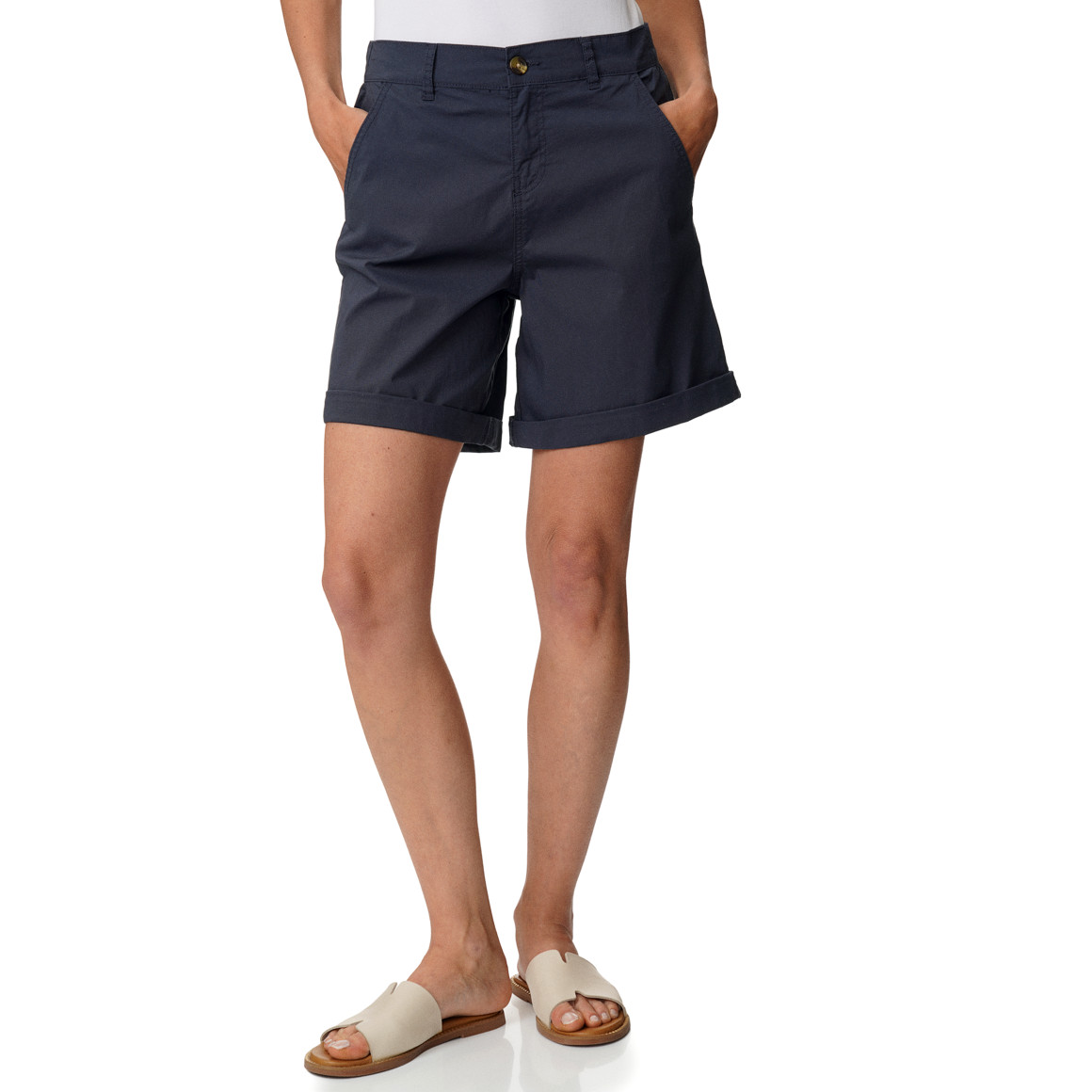 Damen Bermuda-Shorts unifarben