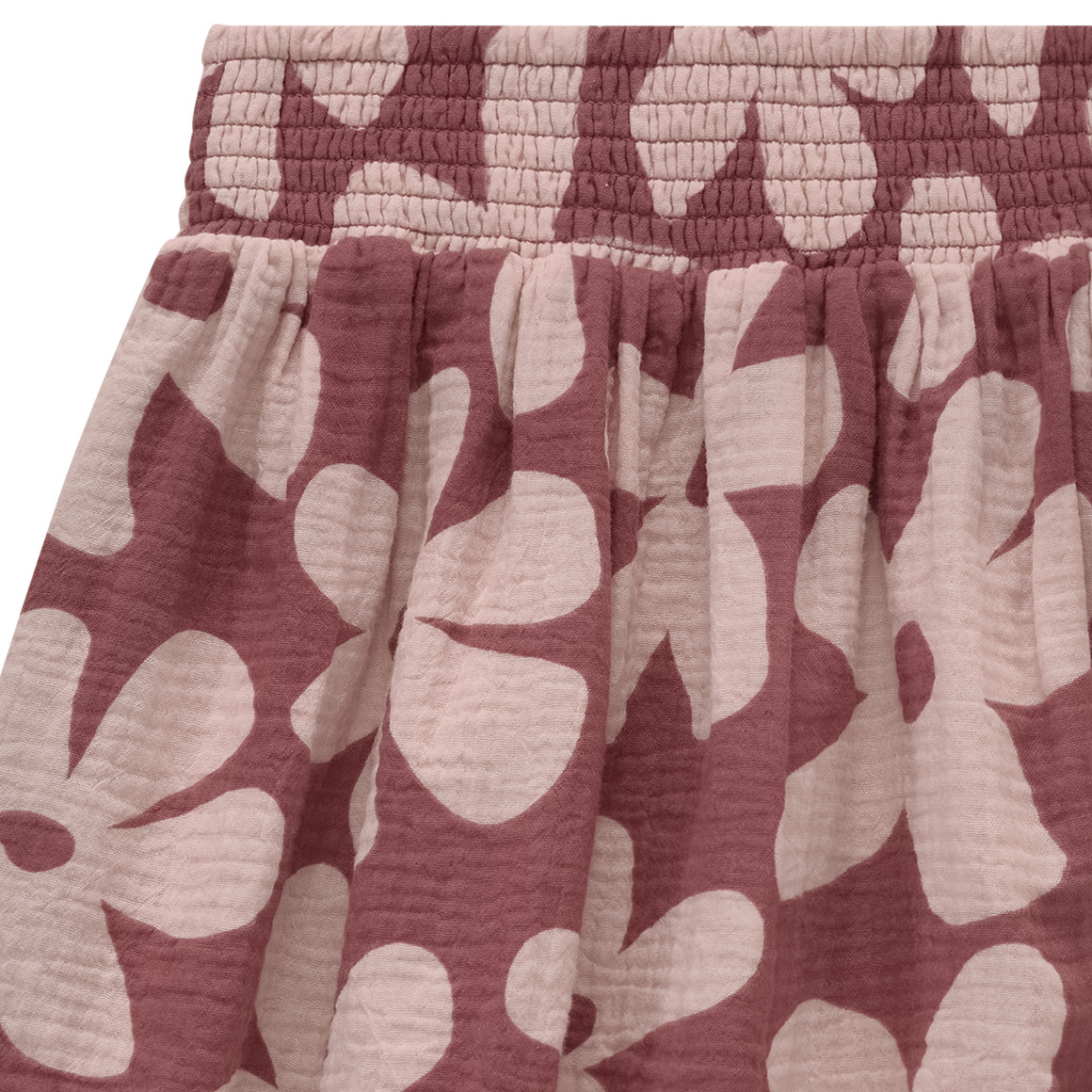 Mädchen Musselinrock mit Smok-Bund