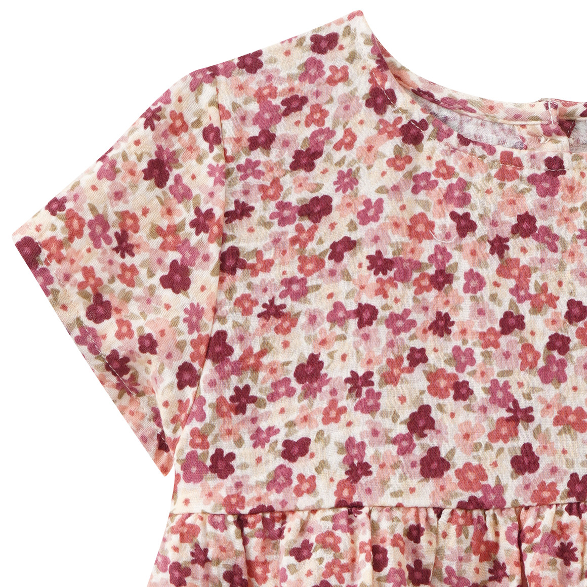 Mädchen Musselinkleid mit Blümchen