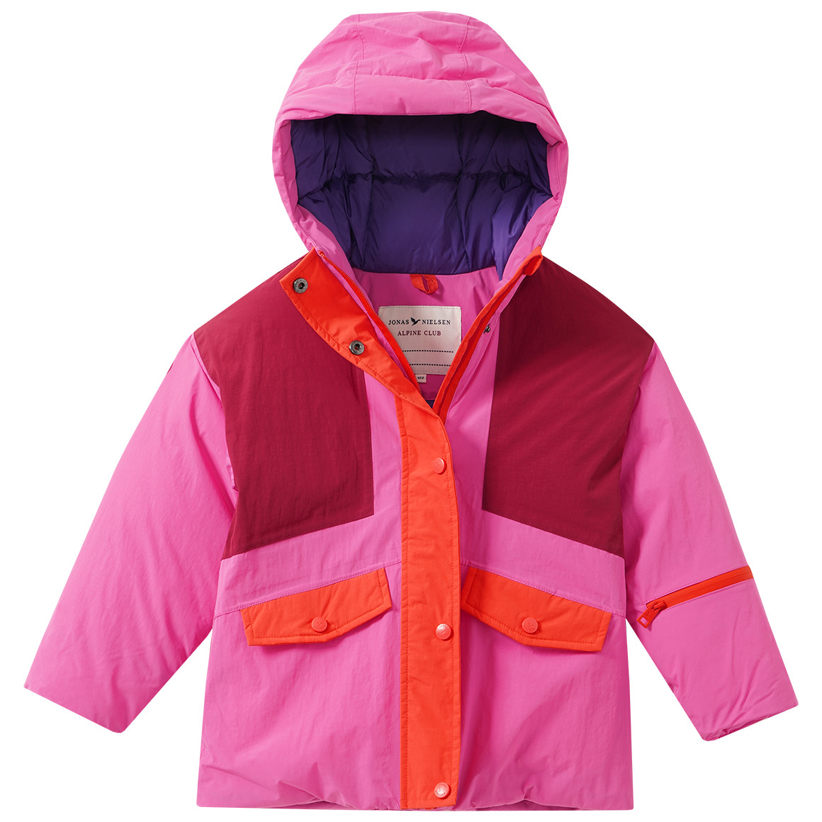 Mädchen Schneejacke mit Farbteilern
