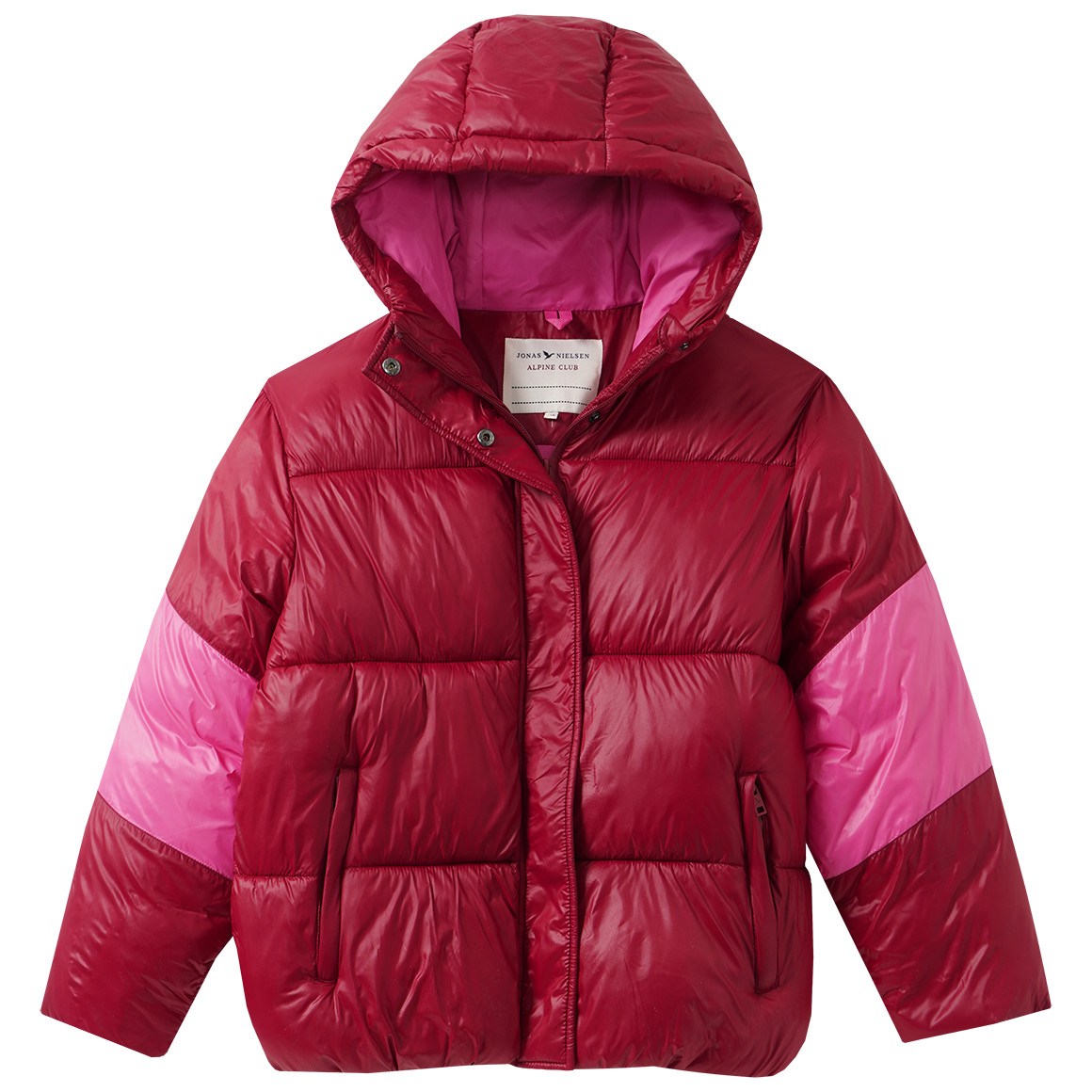 Winterjas voor meisjes met een glanzende look
