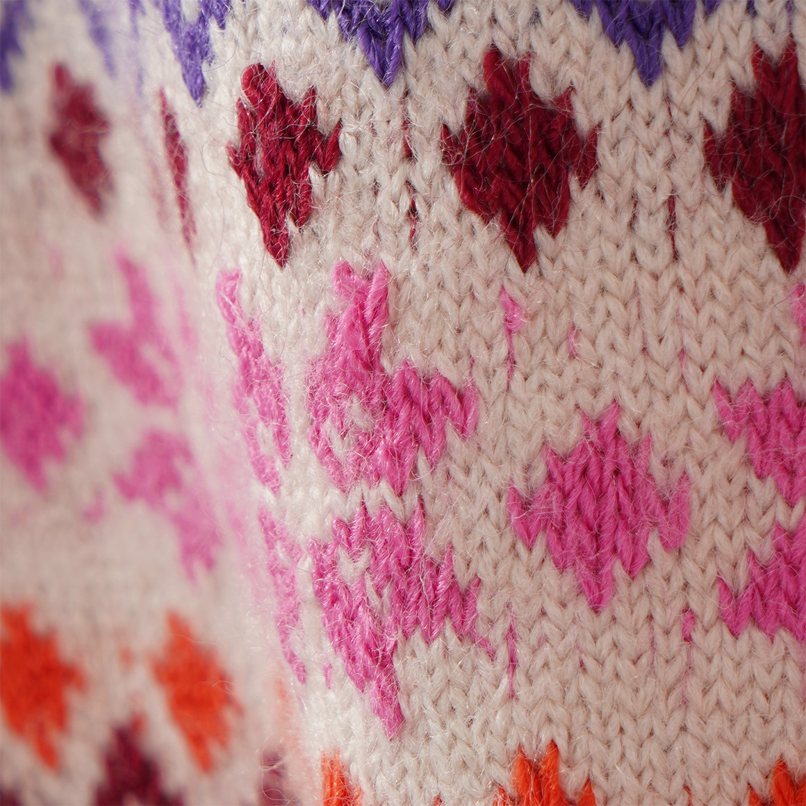 Mädchen Strickpullover mit Allover-Muster