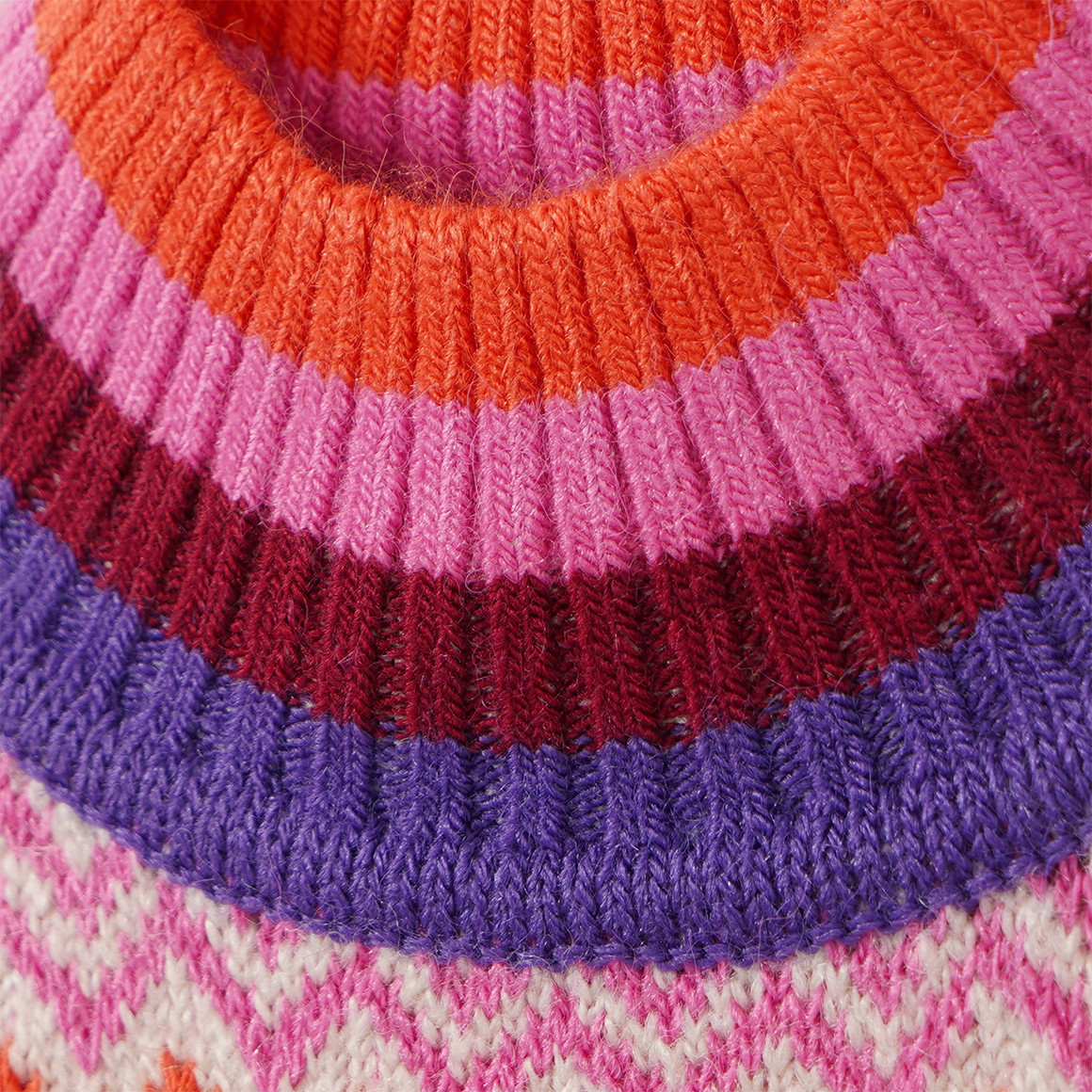 Mädchen Strickpullover mit Allover-Muster