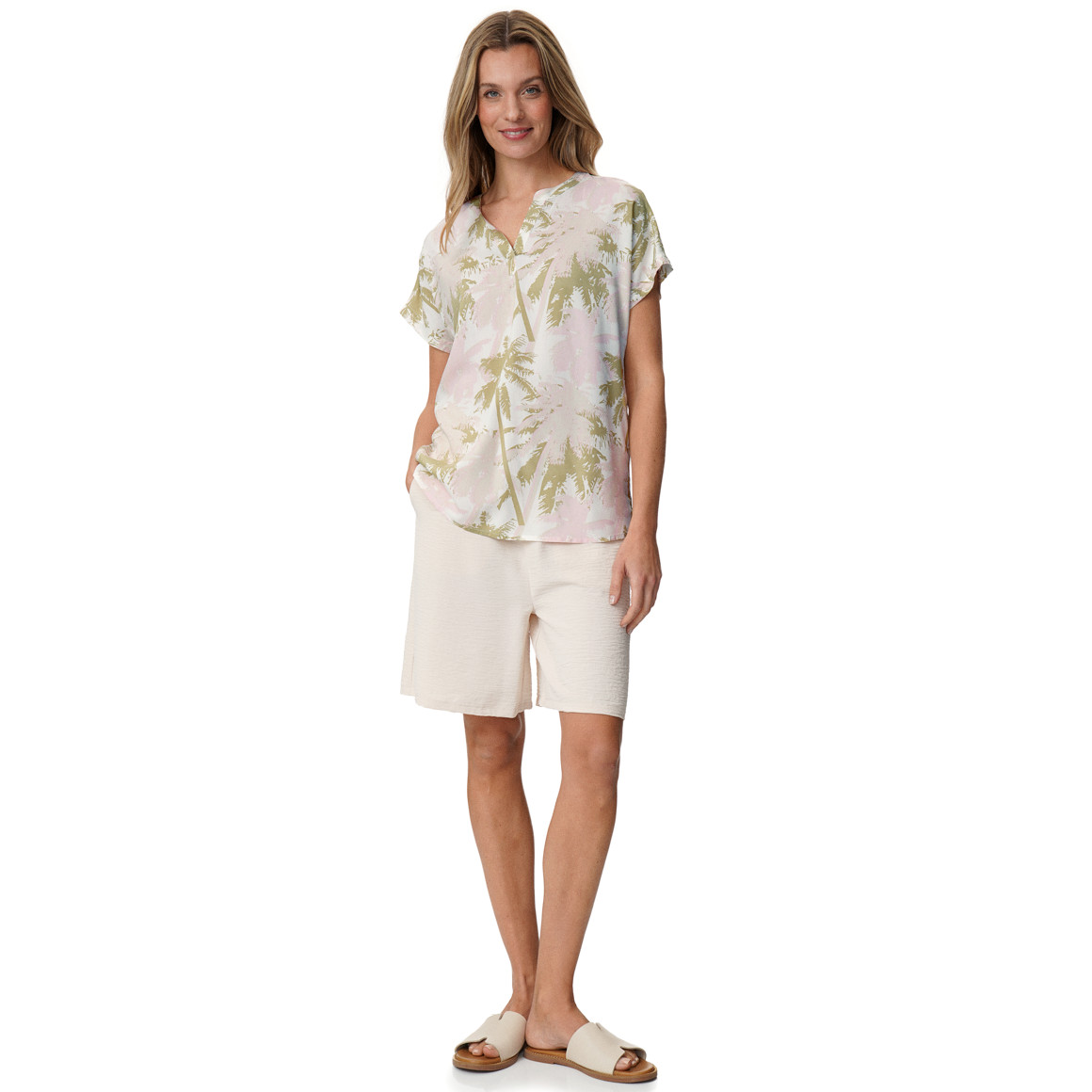 Damen Bluse mit Allover-Print