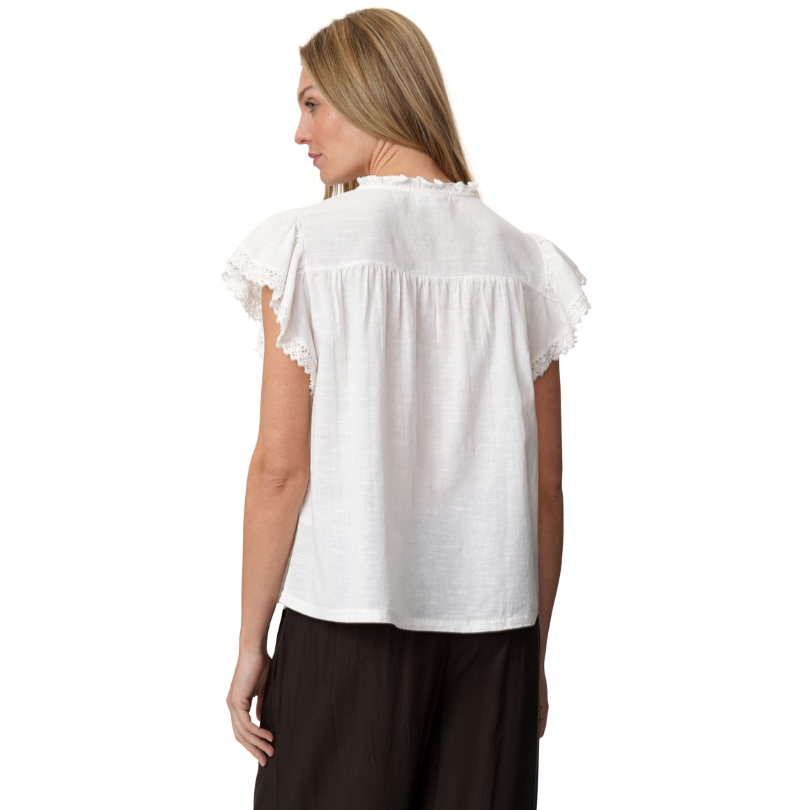 Damen Bluse mit Spitze