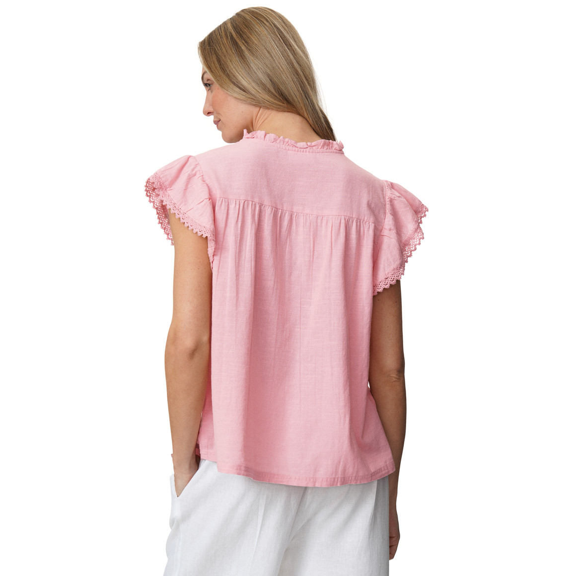 Damen Bluse mit Spitze