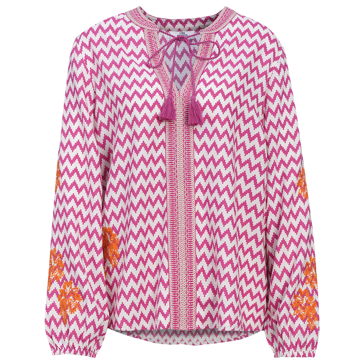 Damen Bluse  mit Stickerei