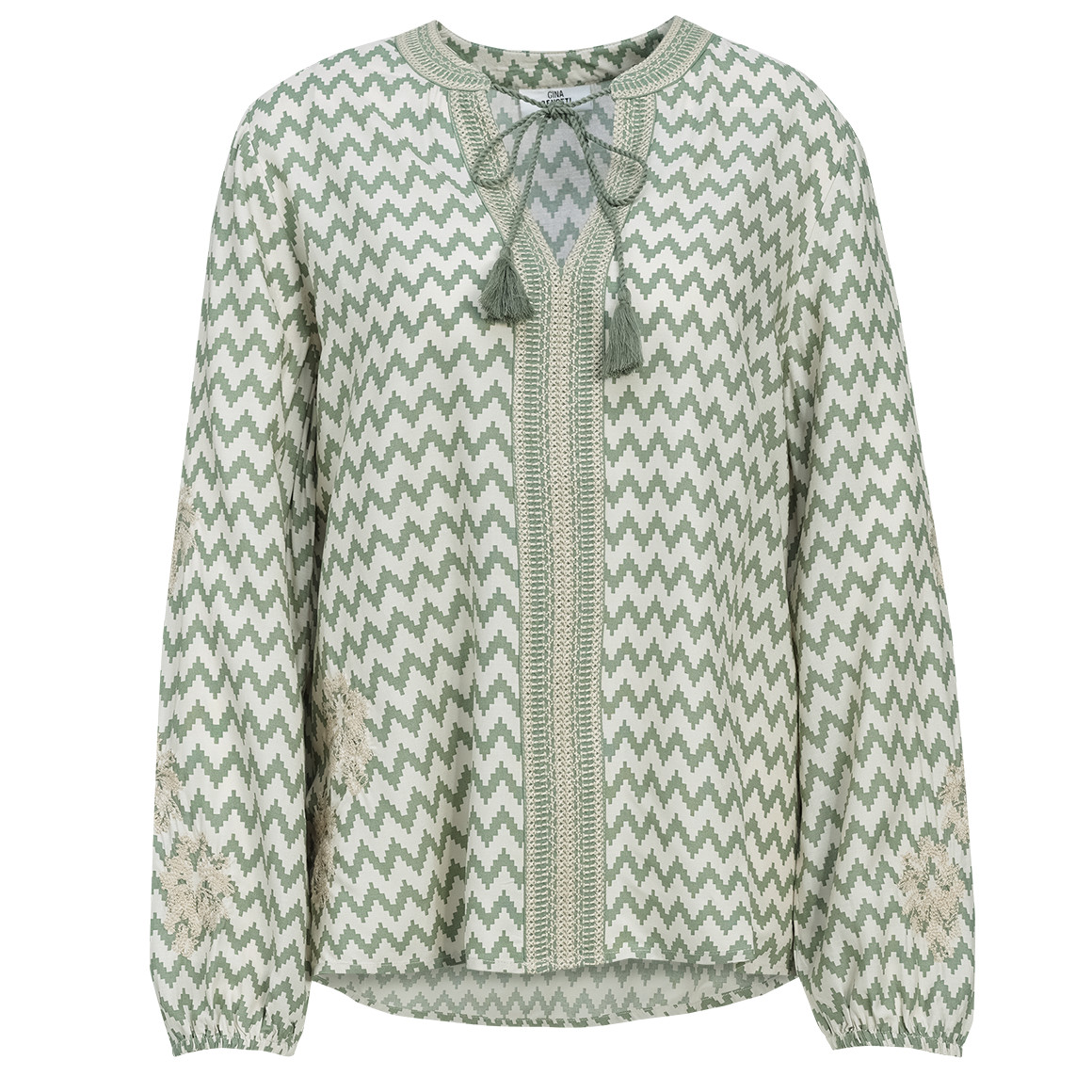 Damen Bluse  mit Stickerei