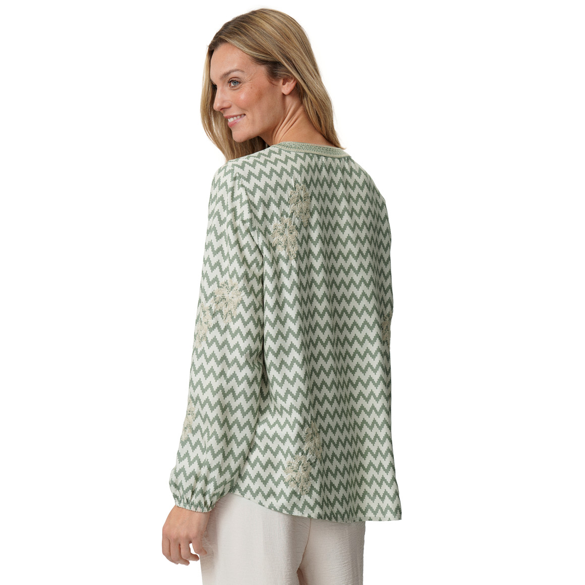 Damen Bluse  mit Stickerei