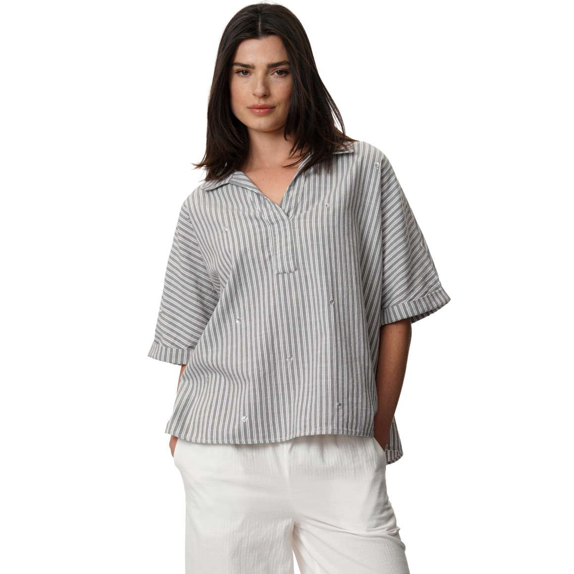 Damen Bluse mit Pailletten