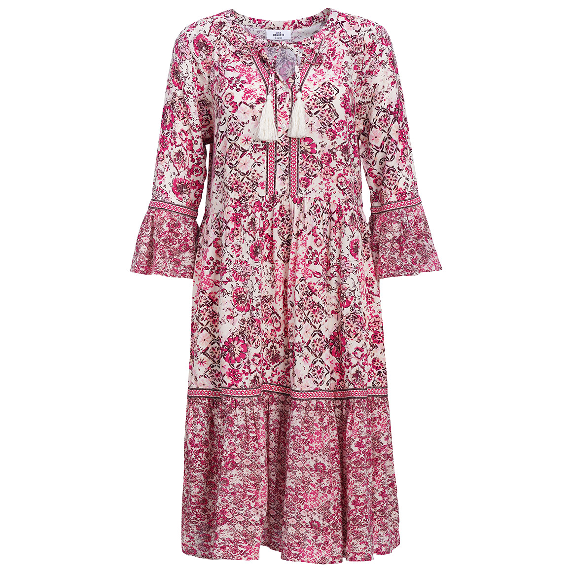 Damen Tunika-Kleid mit Allover-Muster